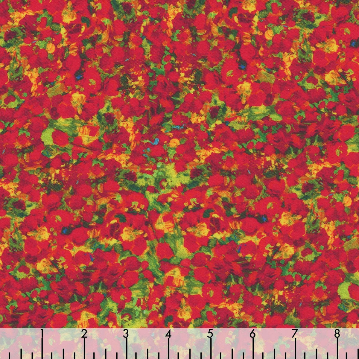 Timeless Treasures Fabrics Poppy Dreams Multi Tiny Poppy Floral